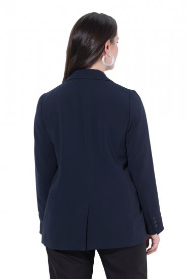 Ulla Popken 811944 Klassischer Blazer Dunkelblau - Blazer - Blazer in großen Größen für Damen