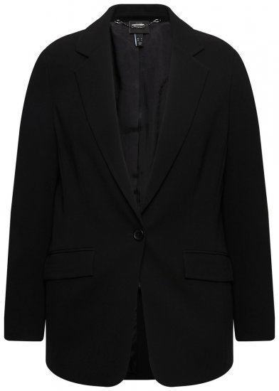 Ulla Popken 811944 Klassischer Blazer Schwarz - Blazer - Blazer in großen Größen für Damen