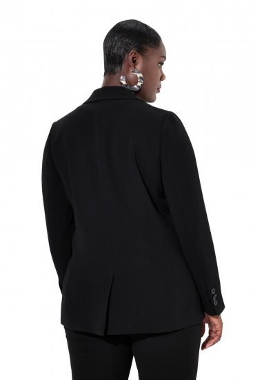 Ulla Popken 811944 Klassischer Blazer Schwarz - Blazer - Blazer in großen Größen für Damen
