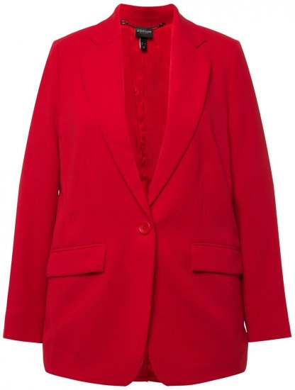 Ulla Popken 811944 Klassischer Blazer Rot - Blazer - Blazer in großen Größen für Damen