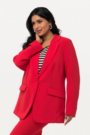 Ulla Popken 811944 Klassischer Blazer Rot - Blazer - Blazer in großen Größen für Damen