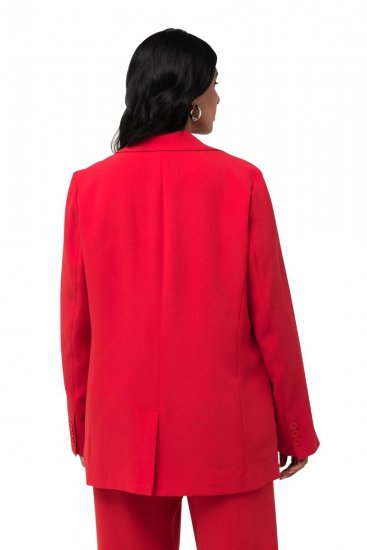 Ulla Popken 811944 Klassischer Blazer Rot - Blazer - Blazer in großen Größen für Damen