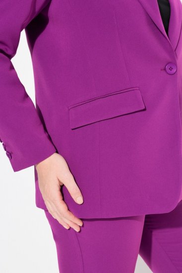 Ulla Popken 811944 Klassischer Blazer Pflaume - Blazer - Blazer in großen Größen für Damen