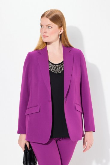 Ulla Popken 811944 Klassischer Blazer Pflaume - Blazer - Blazer in großen Größen für Damen