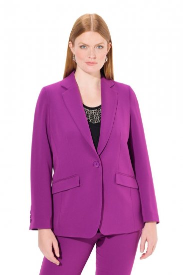 Ulla Popken 811944 Klassischer Blazer Pflaume - Blazer - Blazer in großen Größen für Damen