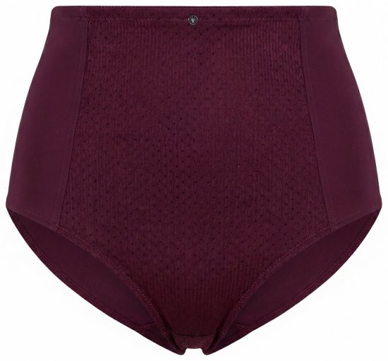 Ulla Popken 813137 Shaping-Slip mit hoher Taille Weinrot - Shapewear - 