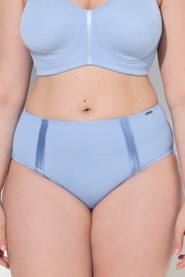 Ulla Popken 815268 Gestreifte Slips Hellblau - Slips - 