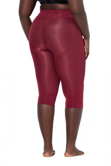 Ulla Popken 815580 3/4-Strumpfleggings mit Oberschenkelschutz 80 den Rot - Strumpfhosen & Socken - 