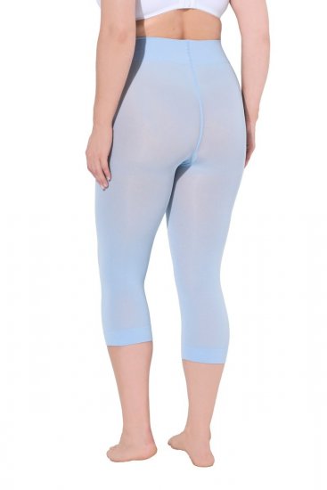 Ulla Popken 815580 3/4-Strumpfleggings mit Oberschenkelschutz 80 den Hellblau - Strumpfhosen & Socken - 