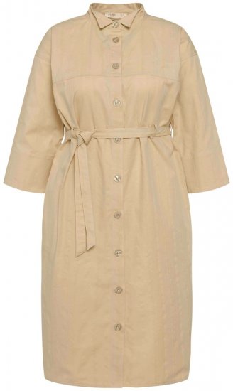 Ulla Popken 816283 Hemdblusenkleid Hellgrün - Kleider - Kleider für alle Größen