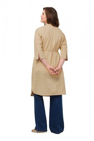 Ulla Popken 816283 Hemdblusenkleid Hellgrün - Kleider - Kleider für alle Größen