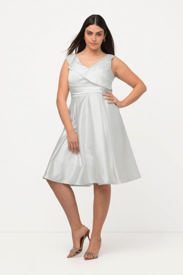 Ulla Popken 817135 Abendkleid Wollweiß - Abendkleider - Abendkleider in großen Größen