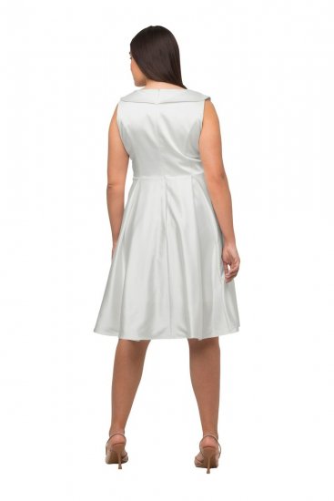 Ulla Popken 817135 Abendkleid Wollweiß - Abendkleider - Abendkleider in großen Größen