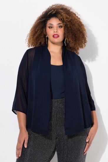 Ulla Popken 817211 Jacke Dunkelblau - Jacken - Damenjacken in großen Größen
