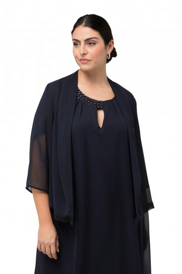 Ulla Popken 817211 Jacke Dunkelblau - Jacken - Damenjacken in großen Größen
