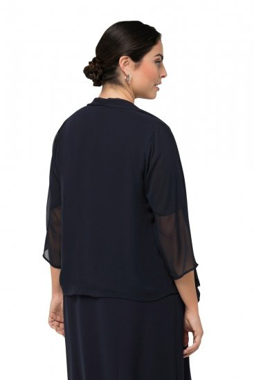Ulla Popken 817211 Jacke Dunkelblau - Jacken - Damenjacken in großen Größen