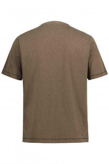 JP1880 Comfortable Fit Vintage Look T-Shirt Light Brown - Herren-T-shirts - Herren-T-Shirts in großen Größen