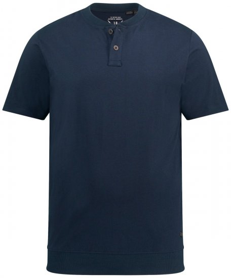 JP1880 818628 Henley-Shirt mit Bauchfit Dunkelblau - Herren-T-shirts - Herren-T-Shirts in großen Größen