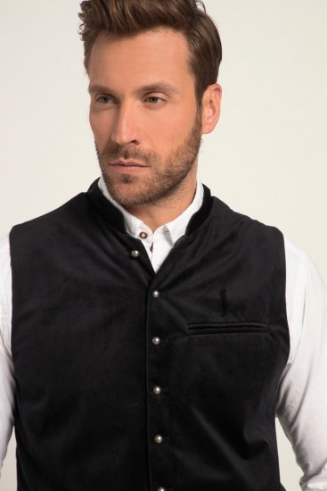 JP1880 Velvet Vest Traditional Black - Festmode - Festliche Mode – Stilvoll und bequem feiern