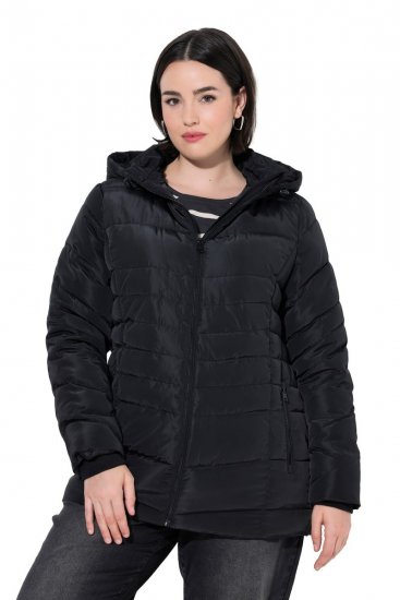 Ulla Popken 820889 Steppmantel Schwarz - Mäntel - Damenmäntel in großen Größen