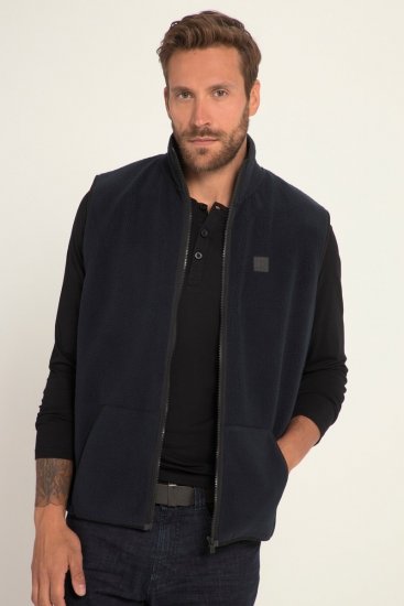 JP1880 Fleece Gilet Stomach Fit Navy - Herren jacken - Herren Jacken in großen Größen
