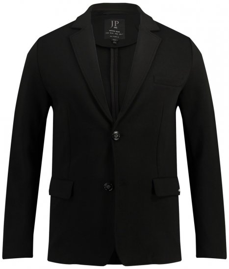 JP1880 New York Flexnamic Jerseysakko mit Pattentaschen Schwarz - Herrenanzüge und -blazer - Herrenanzüge und -blazer in großen Größen