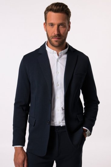 JP1880 New York Flexnamic Jerseysakko mit Pattentaschen Dunkelblau - Herrenanzüge und -blazer - Herrenanzüge und -blazer in großen Größen
