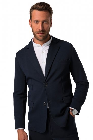 JP1880 New York Flexnamic Jerseysakko mit Pattentaschen Dunkelblau - Herrenanzüge und -blazer - Herrenanzüge und -blazer in großen Größen