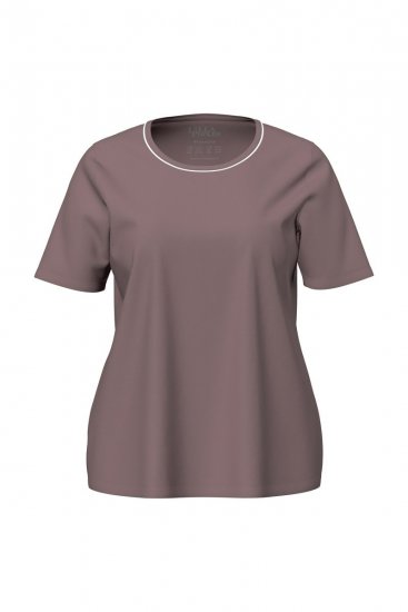 Ulla Popken 821244 Pyjama mit Punkten Braun - Pyjama/Loungewear - 