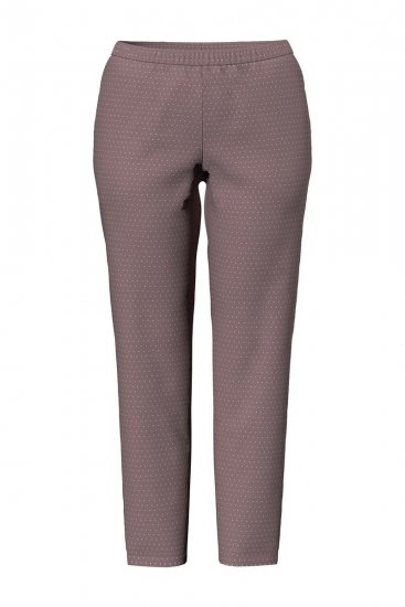 Ulla Popken 821244 Pyjama mit Punkten Braun - Pyjama/Loungewear - 