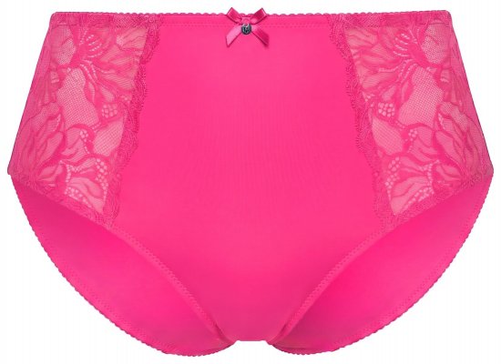 Ulla Popken 822864 Slips mit Spitze Rosa - Slips - 