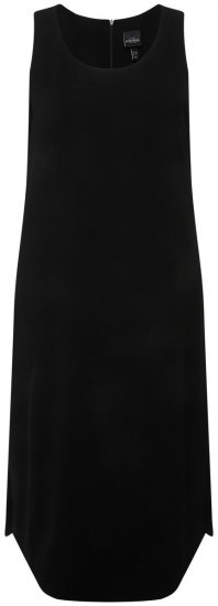 Ulla Popken 823276 Ärmelloses Kleid Schwarz - Maxikleider - Maxikleider in großen Größen