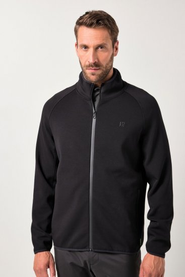 JAY-PI FLEXNAMIC® Golf Sweat Jacket with Zipper Black - Sportbekleidung & outdoor - Sportbekleidung in große größen für herren