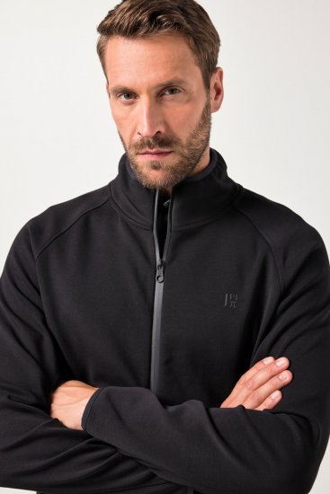 JAY-PI FLEXNAMIC® Golf Sweat Jacket with Zipper Black - Sportbekleidung & outdoor - Sportbekleidung in große größen für herren