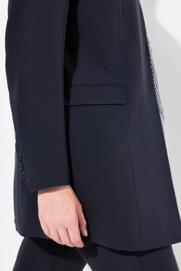 Ulla Popken 823318 Blazer mit Stehkragen Dunkelblau - Blazer - Blazer in großen Größen für Damen
