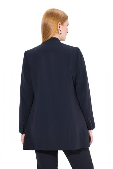 Ulla Popken 823318 Blazer mit Stehkragen Dunkelblau - Blazer - Blazer in großen Größen für Damen