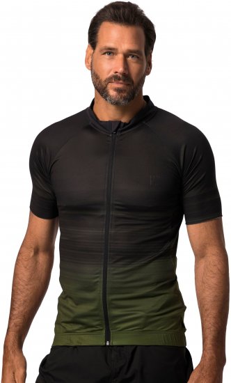 JP1880 Jay-Pi Flexnamic QuickDry Cycling Jersey Black - Sportbekleidung & outdoor - Sportbekleidung in große größen für herren