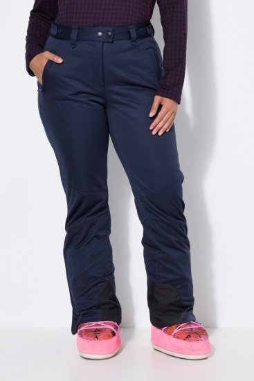 Ulla Popken 824297 Softshellhose mit Schneefang Dunkelblau - Skibekleidung - 