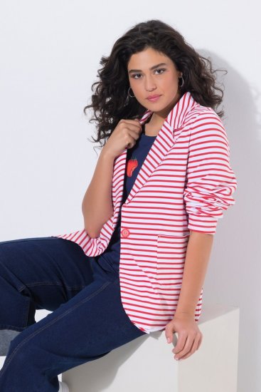 Ulla Popken 824355 Jerseyblazer Koralle - Blazer - Blazer in großen Größen für Damen