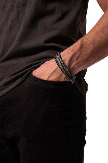 JP1880 824904 Armband extralang Schwarz - Schmuck - 