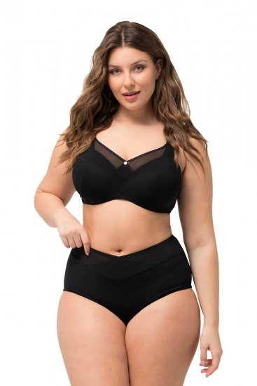 Ulla Popken 825676 Shaping-Slip mit hoher Taille Schwarz - Shapewear - 