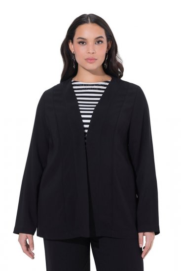 Ulla Popken 825828 Jacke Schwarz - Jacken - Damenjacken in großen Größen