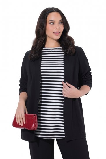 Ulla Popken 825828 Jacke Schwarz - Jacken - Damenjacken in großen Größen