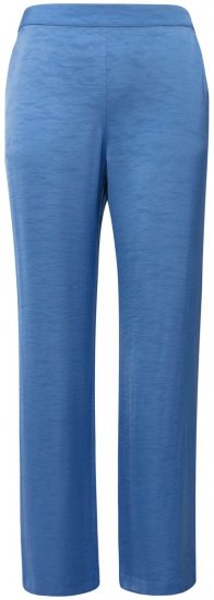 Ulla Popken 826163 Weite Anzughose Denimblau - Stoffhosen - Weite Stoffhosen für Damen in großen Größen