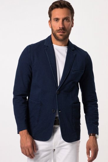 JP1880 826175 Sweatsakko im Vintage-Look Dunkelblau - Herrenanzüge und -blazer - Herrenanzüge und -blazer in großen Größen