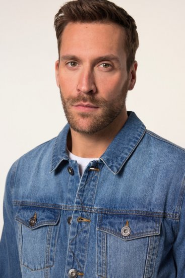 JP1880 826234 Jeansjacke mit Brusttaschen Denimblau - Herren jacken - Herren Jacken in großen Größen