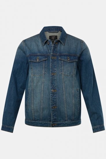 JP1880 826234 Jeansjacke mit Brusttaschen Indigoblau - Herren jacken - Herren Jacken in großen Größen