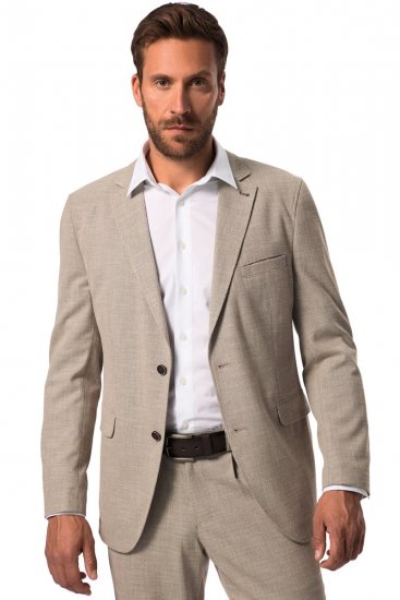 JP1880 Bamboo Flexnamic Sakko Sand - Herrenanzüge und -blazer - Herrenanzüge und -blazer in großen Größen