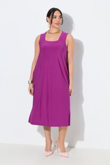 Ulla Popken 827908 Ärmelloses Jerseykleid Flieder - Jerseykleider - 