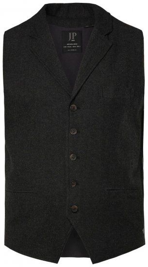 JP1880 828736 Tweedweste mit Strickrücken Schwarz - Herrenanzüge und -blazer - Herrenanzüge und -blazer in großen Größen